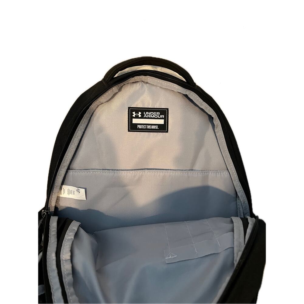Under Armour Gray Black Hustle 5.0 Backpack - Picture 5 of 5